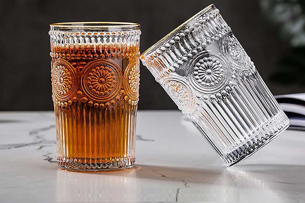 Cheffinger Drinkglazen - Set van 4 - Waterglazen - 300ml - Sapglazen - TEKZEN