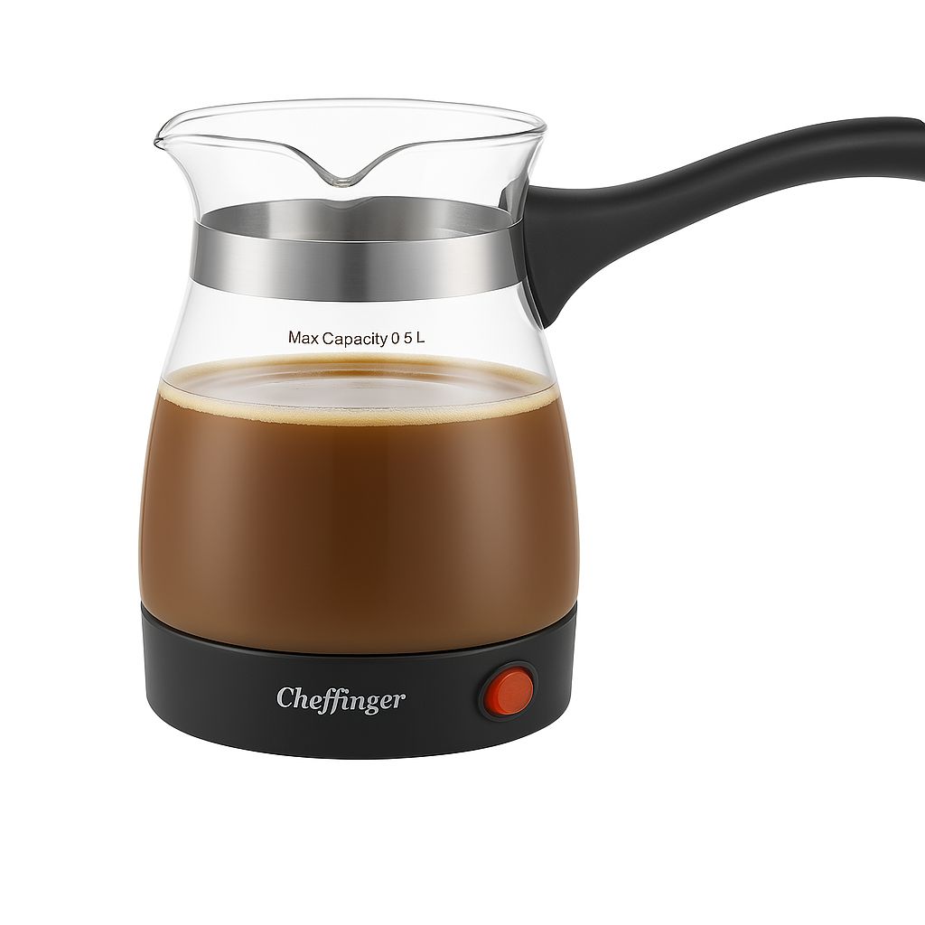 Cheffinger Electric Turkish Coffee Maker | 650W – 0.5L | Turkish Coffee | Türk Kahvesi | Cezve