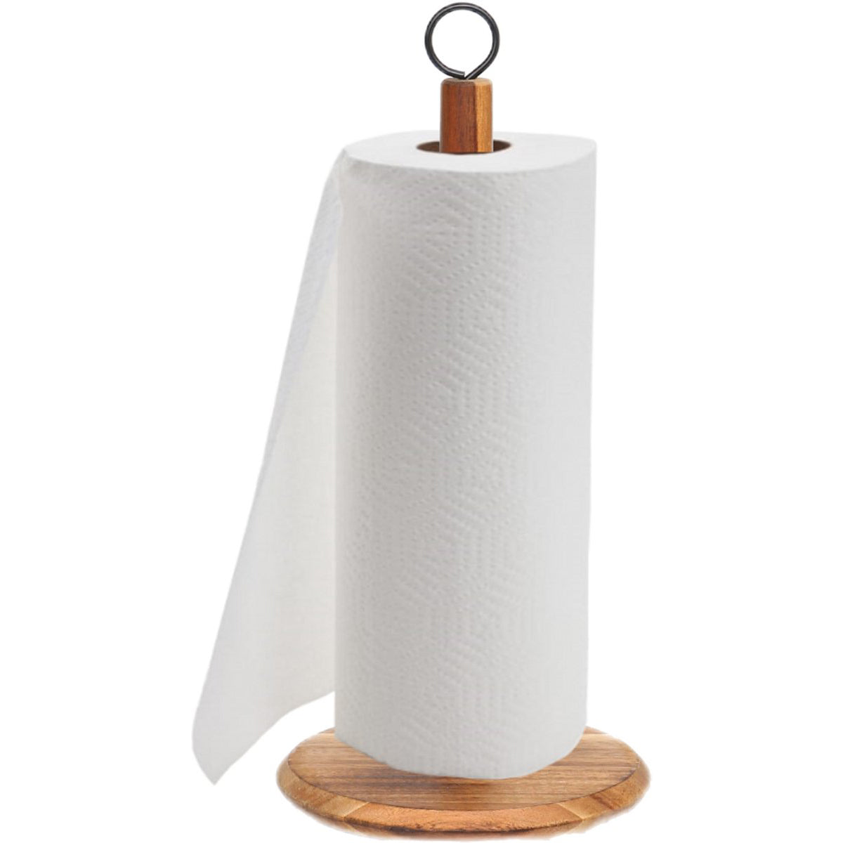 Cheffinger Keukenrolhouder - Bamboe - Houten Staande Rollenhouder - 31cm
