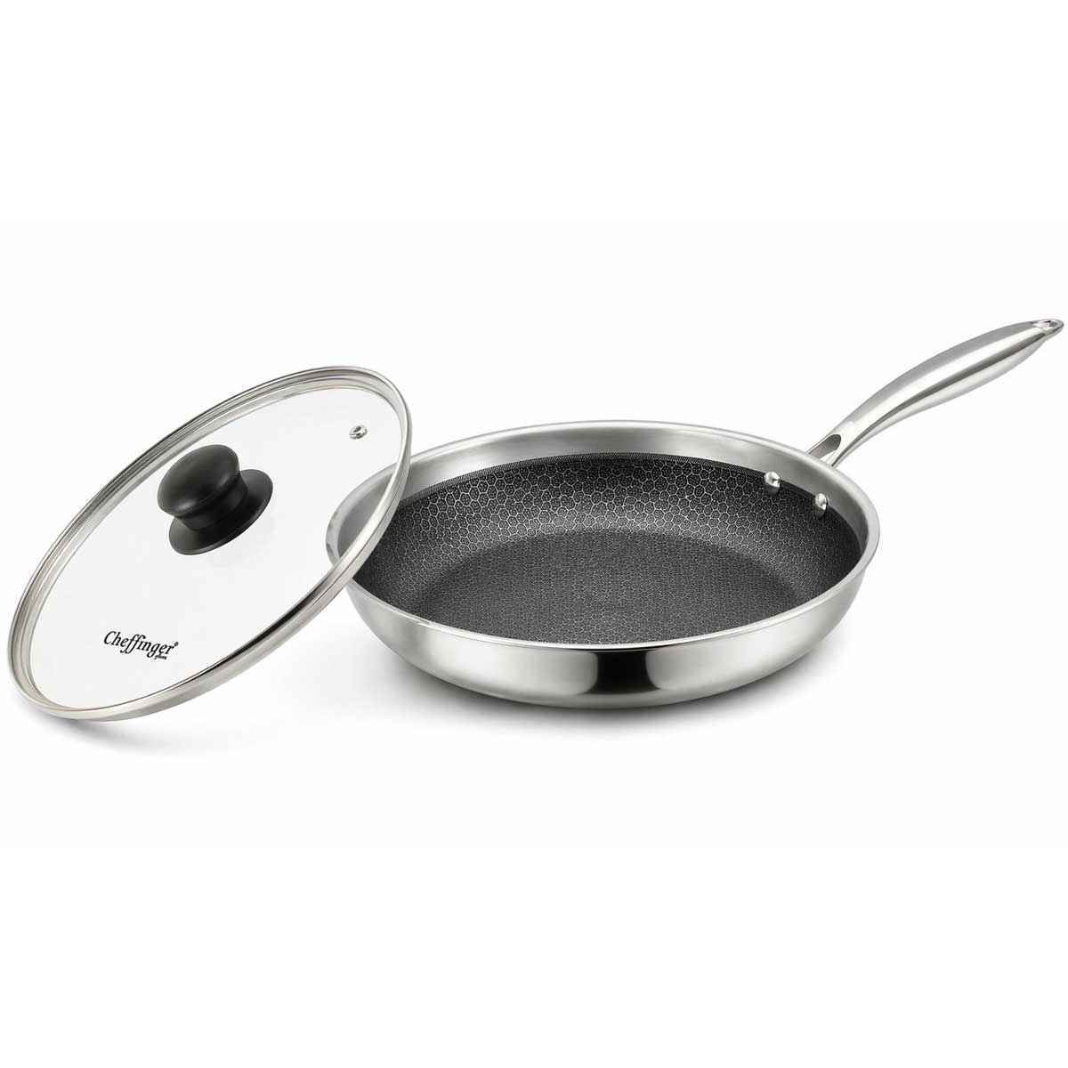 Cheffinger Koekenpan met Deksel koekenpan