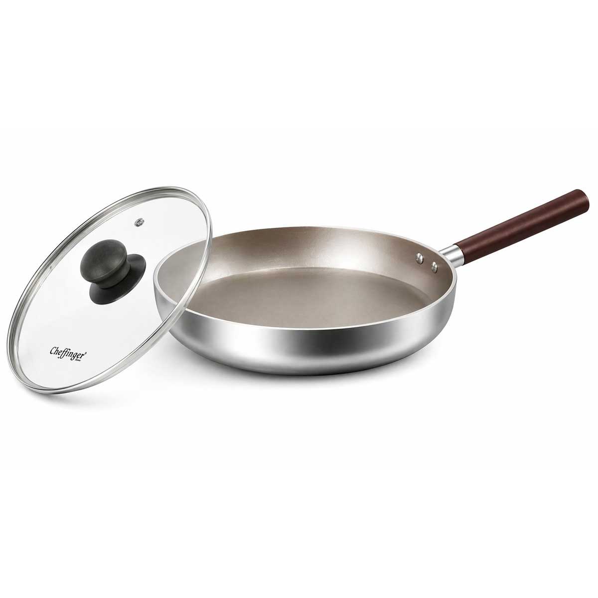 Cheffinger Koekenpan met Deksel koekenpan