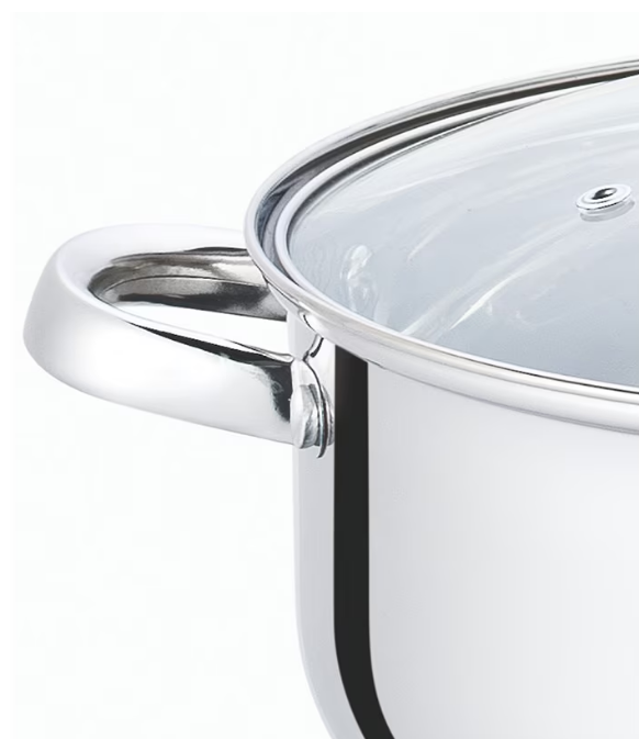 Cheffinger Pannenset - 10-delig - Zilver - RVS - Kookpannen - Inductie - TEKZEN