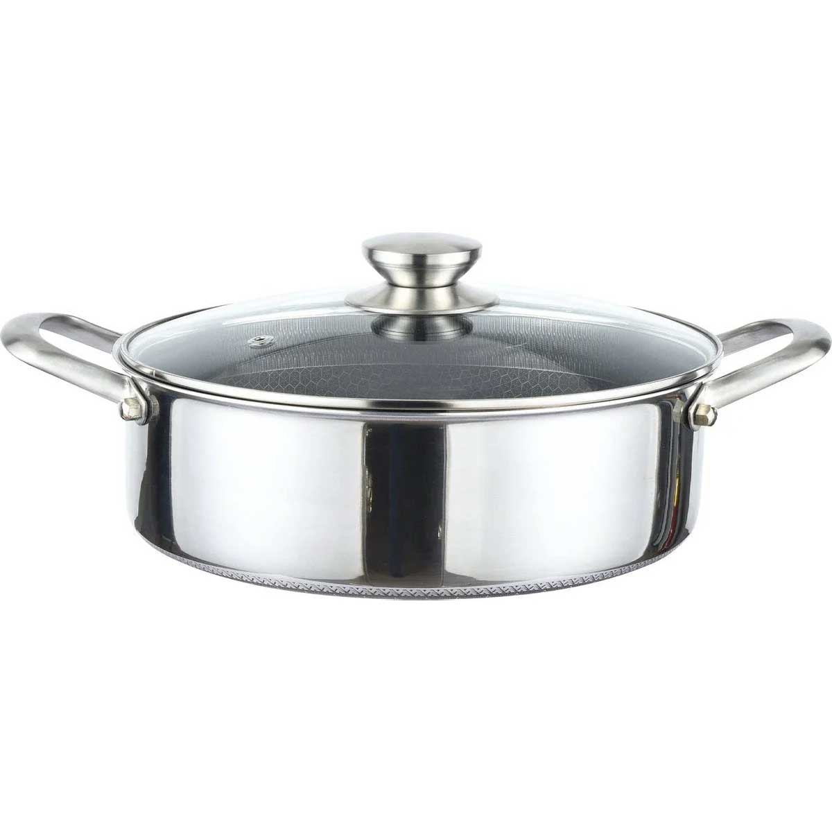 Cheffinger Lage Braadpan met Deksel braadpan