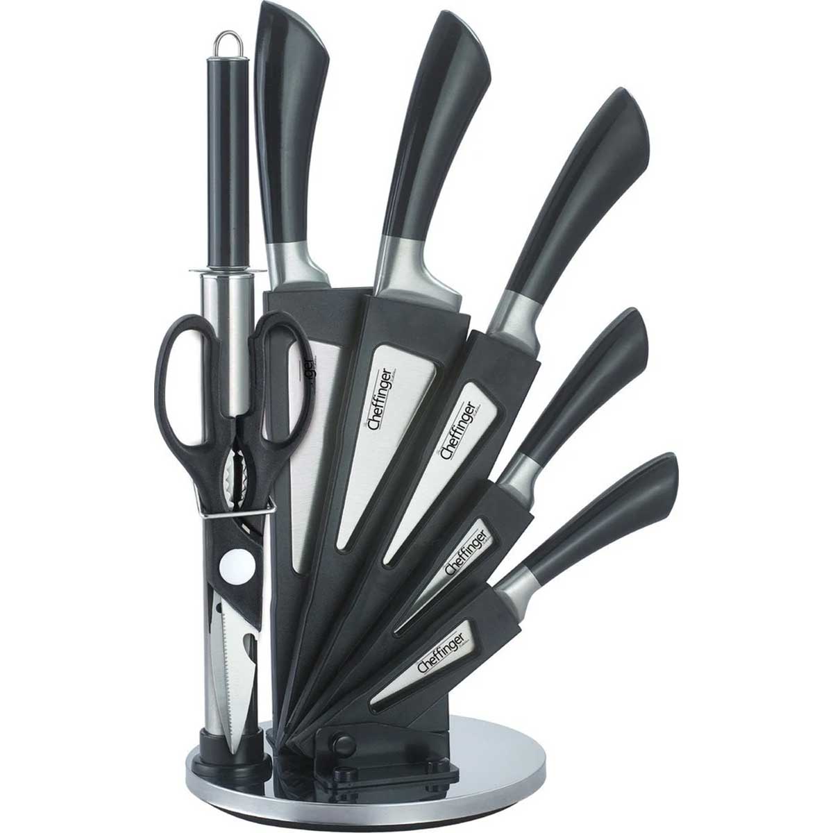 Cheffinger Messenset met Standaard messenset