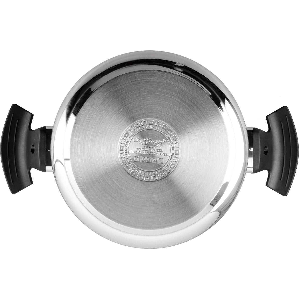 Cheffinger Schnellkochtopf – 22 cm – 4 l – Edelstahl – Schnellkochtopf – Induktion