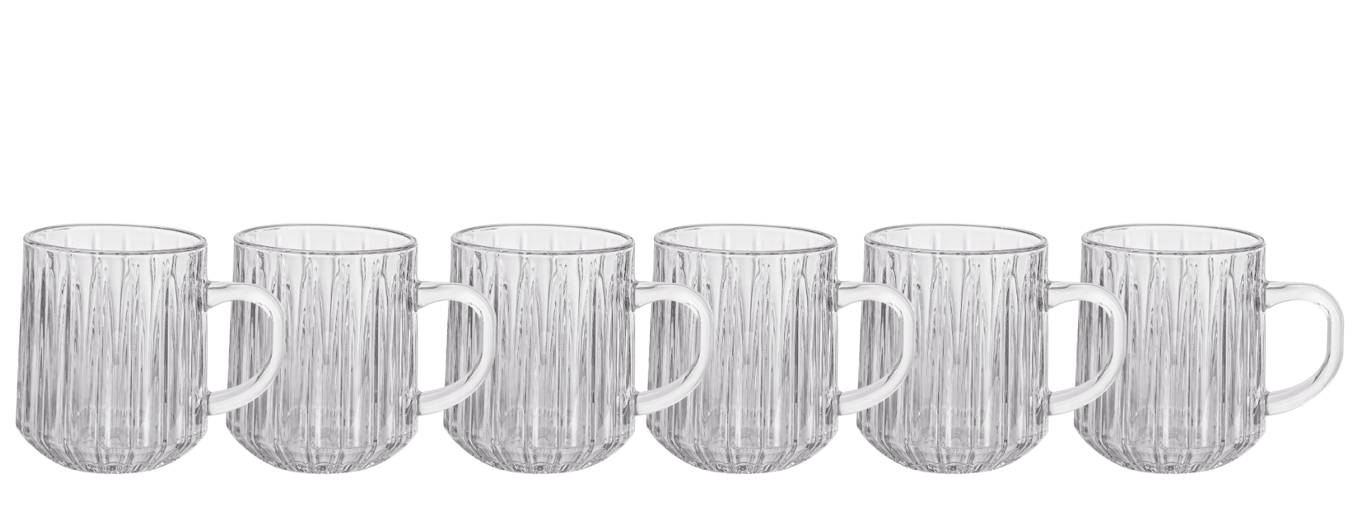 Cheffinger Teeglas-Set - Teeglas - Teetassen - 6er Set - Teegläser mit Öse/Henkel 