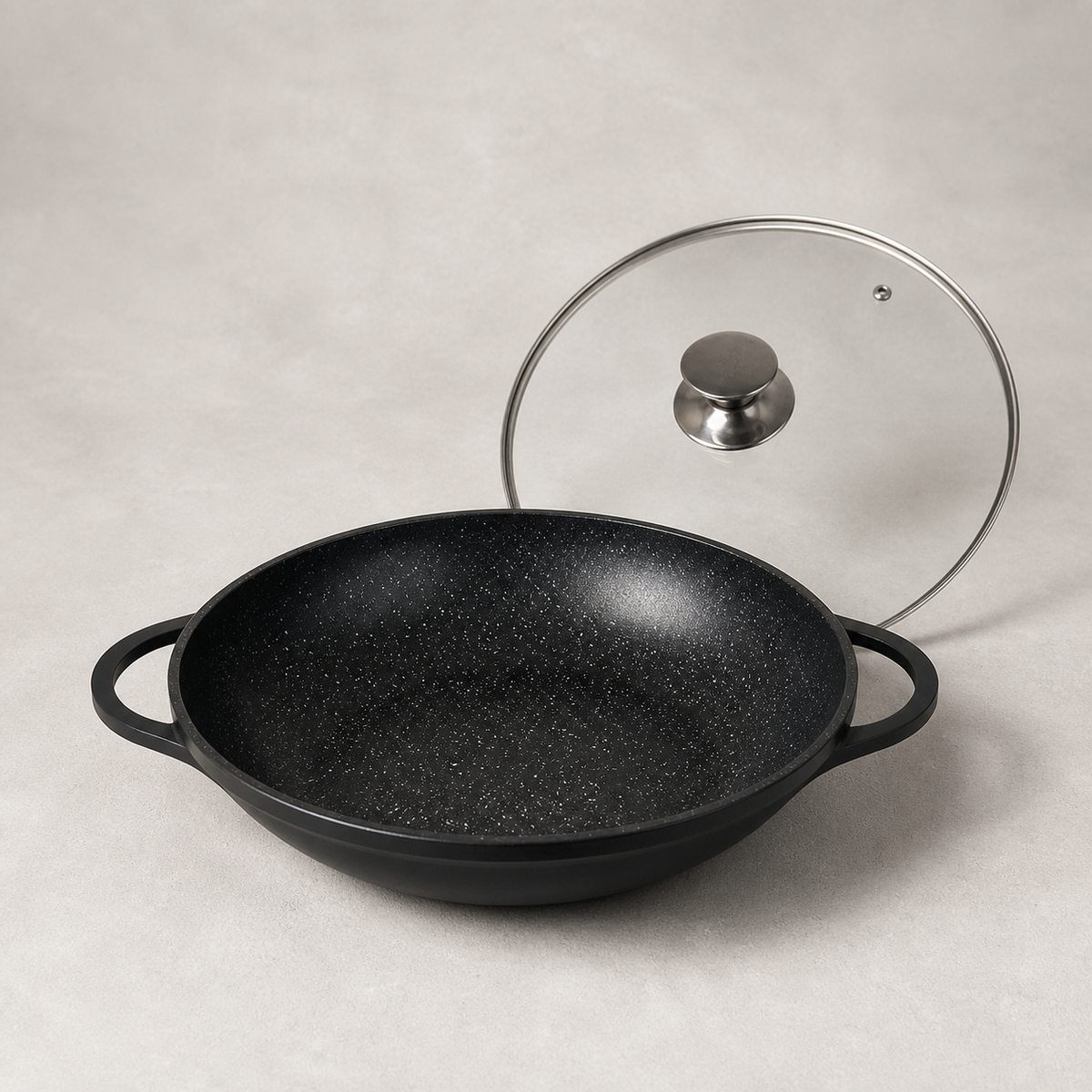Cheffinger Wokpan met Deksel wokpannen productafbeelding 2