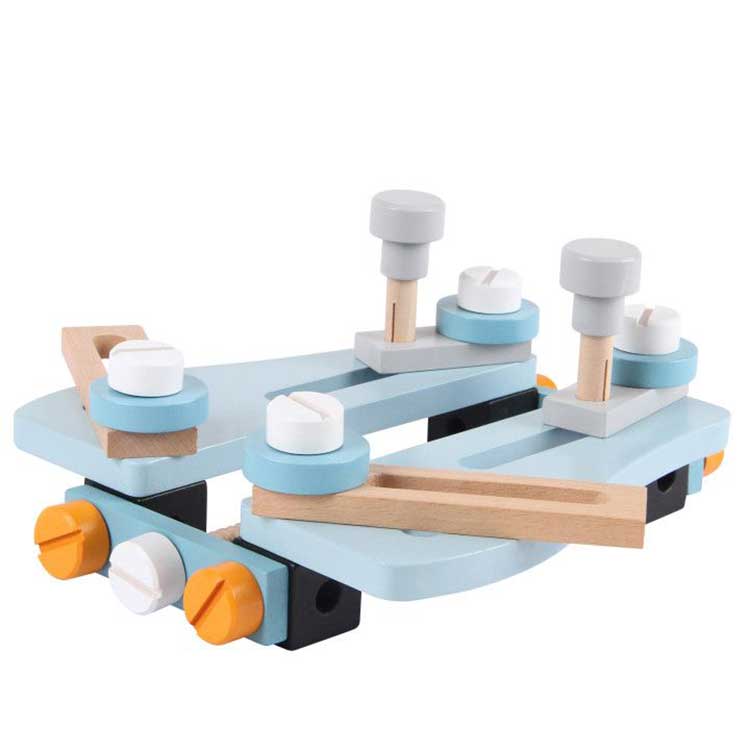 ECOTOYS Houten Gereedschapsset - 52-delig - Kinderwerkbank - 3+ – foto 3