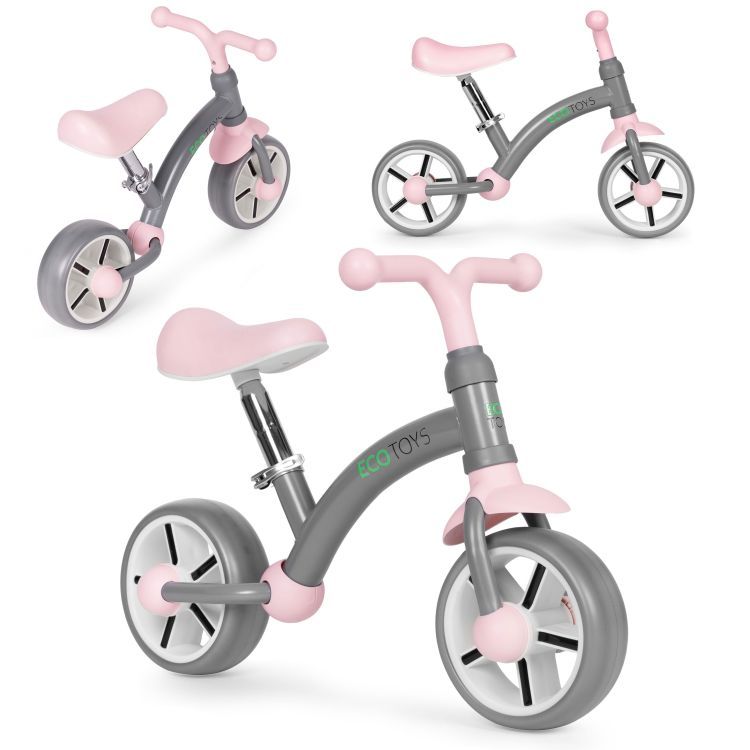 ECOTOYS Loopfiets - EVA Wielen - Verstelbaar Zadel - Grijs - 3+ – foto 1