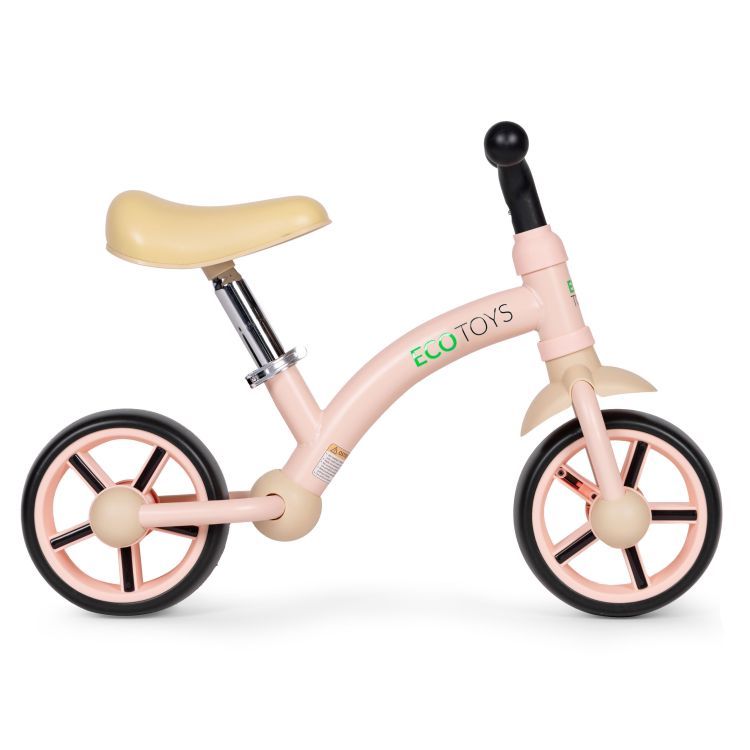 ECOTOYS Loopfiets - EVA Wielen - Verstelbaar Zadel - Roze - 3+ – foto 6