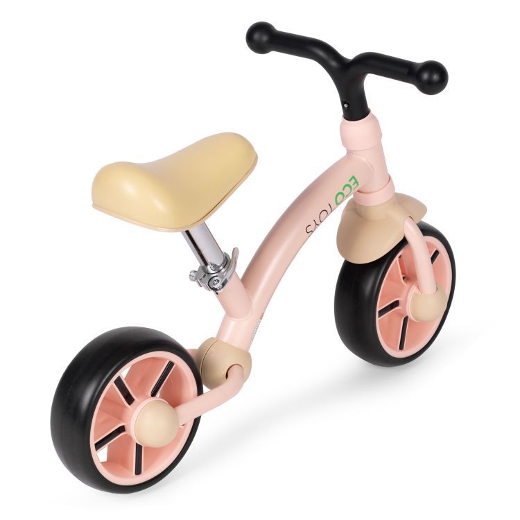 ECOTOYS Loopfiets - EVA Wielen - Verstelbaar Zadel - Roze - 3+ – foto 7