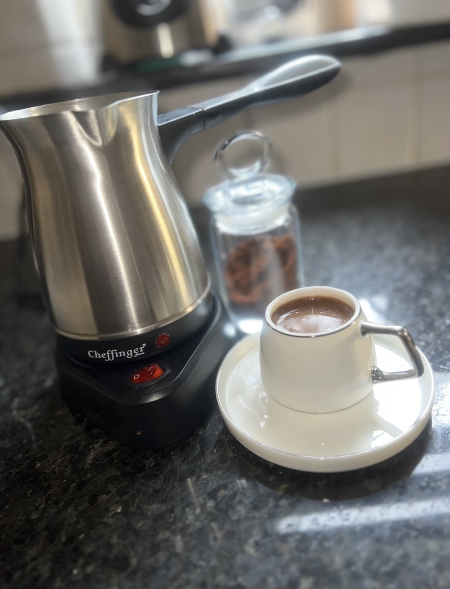 Cheffinger Elektrische Turkse Koffieapparaat- Turkse Koffie - Turkish Coffee - Türk Kahvesi - TEKZEN