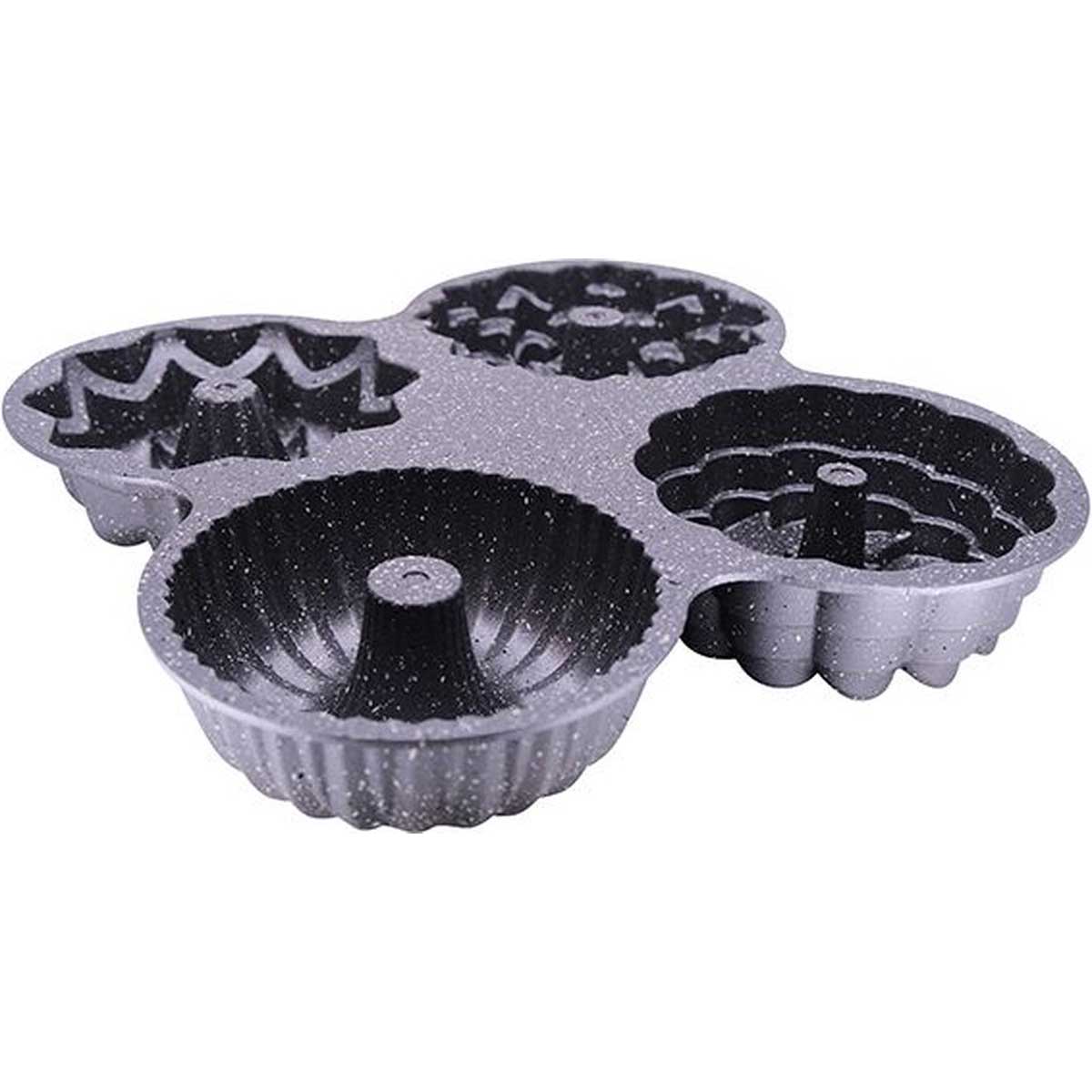 Ferveo Dortlu Bakvorm aluminium bakvormen 31 x 31 x 5 cm Grijs productafbeelding 4