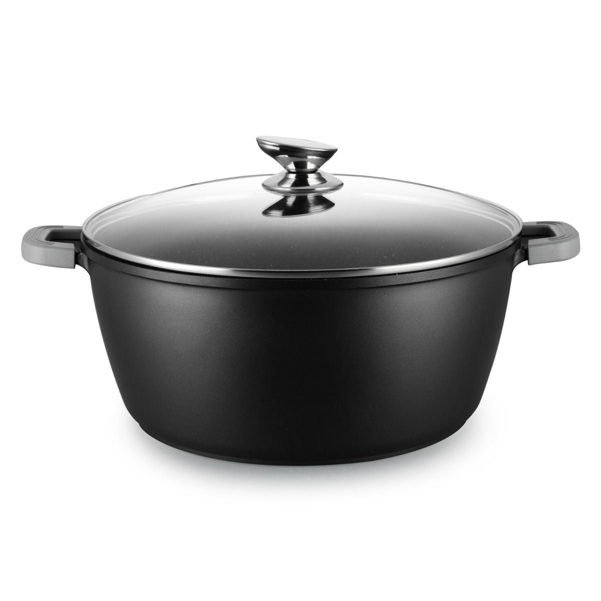 Ferveo Omega XXXL Bratpfanne mit Deckel – 40 cm – Schwarz – Induktion