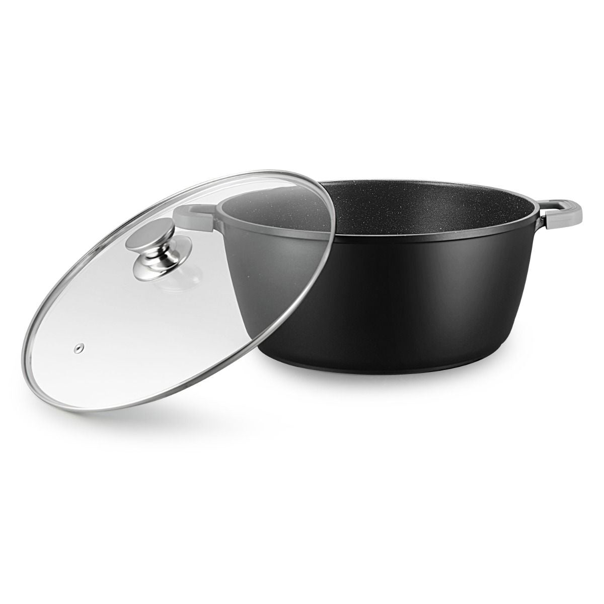 Ferveo Omega S Bratpfanne mit Deckel – 20 cm – Schwarz – Induktion