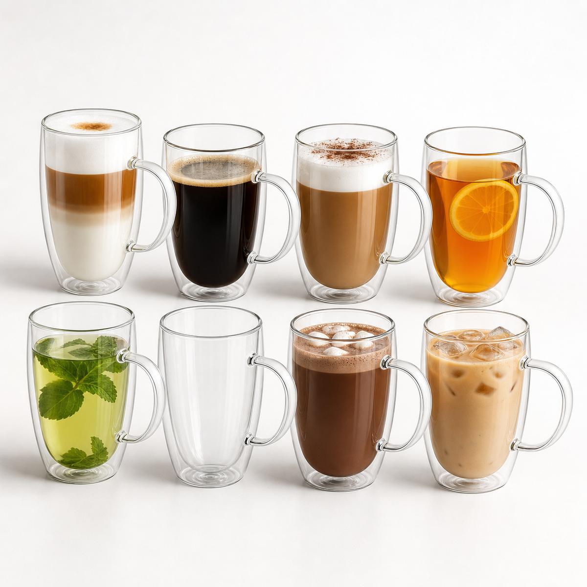 Glozini Dubbelwandige Glazen met Oor glas