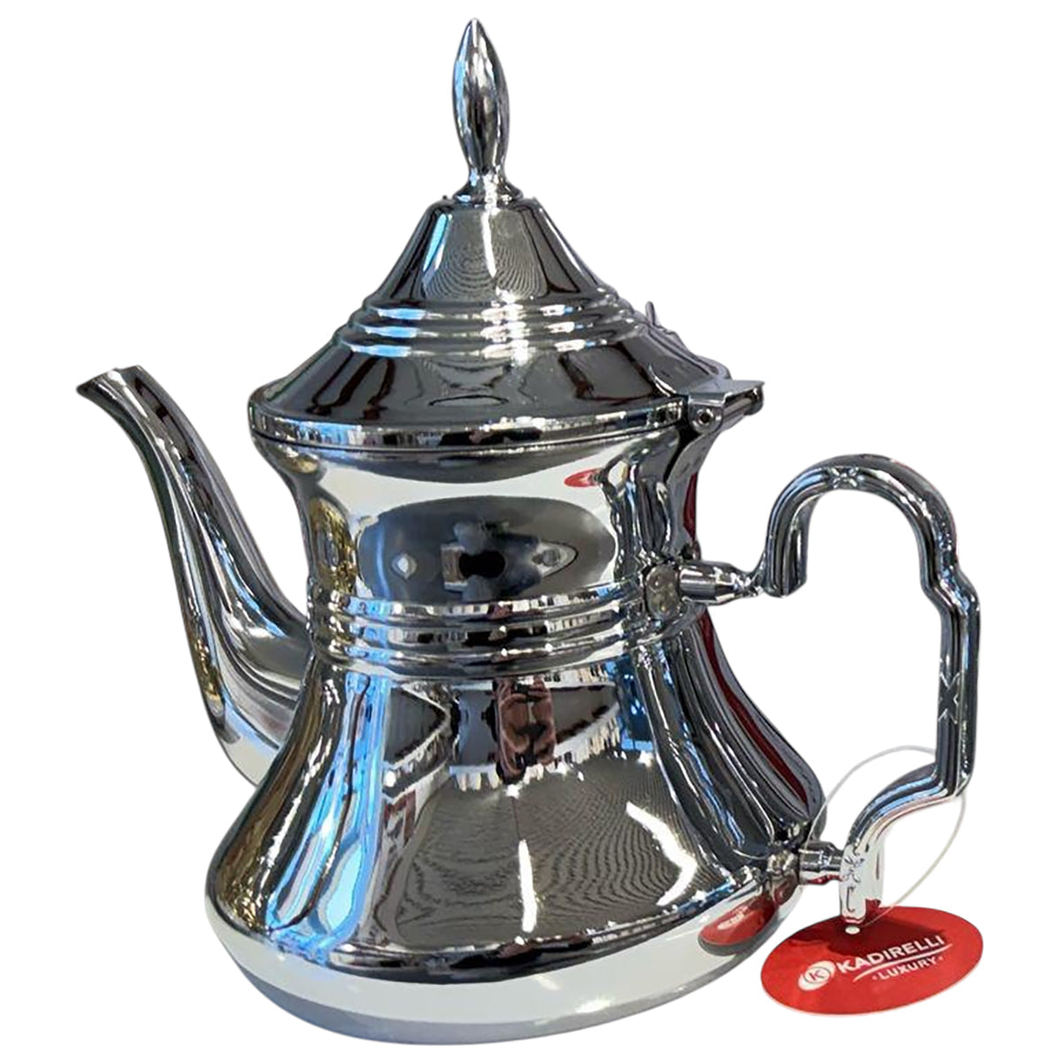 Kadirelli Teekanne K710 – Silber – Edelstahl – 1,5 Liter – Türkische &amp; marokkanische Teekannen