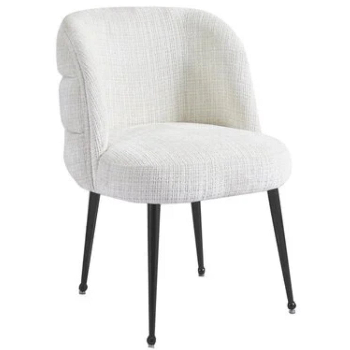 Kadirelli - Eetkamerstoel - Set Van 4 - Wit - Microfiber Stof - Microvezel - Modern - Hotel Chique