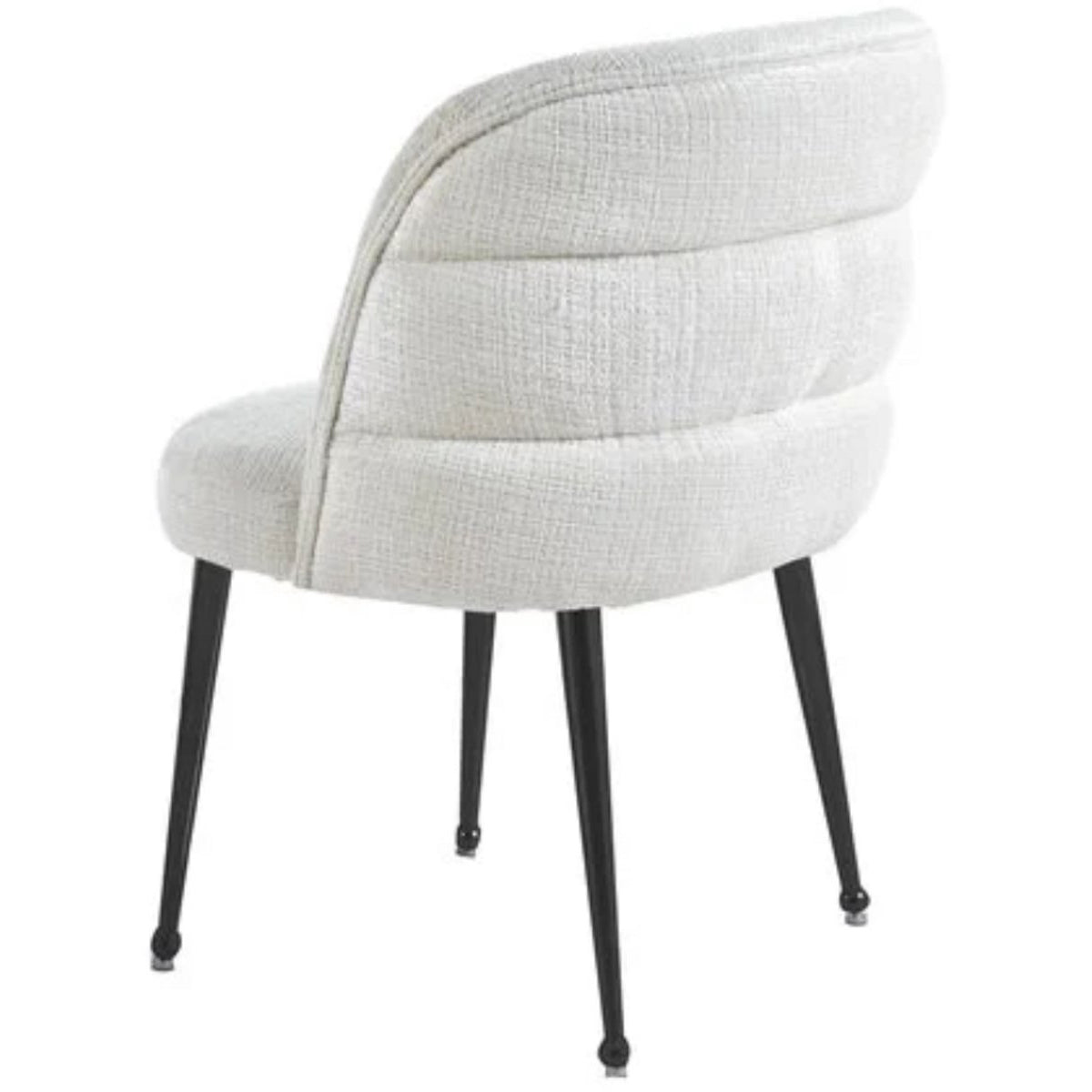 Kadirelli - Eetkamerstoel - Set Van 4 - Wit - Microfiber Stof - Microvezel - Modern - Hotel Chique