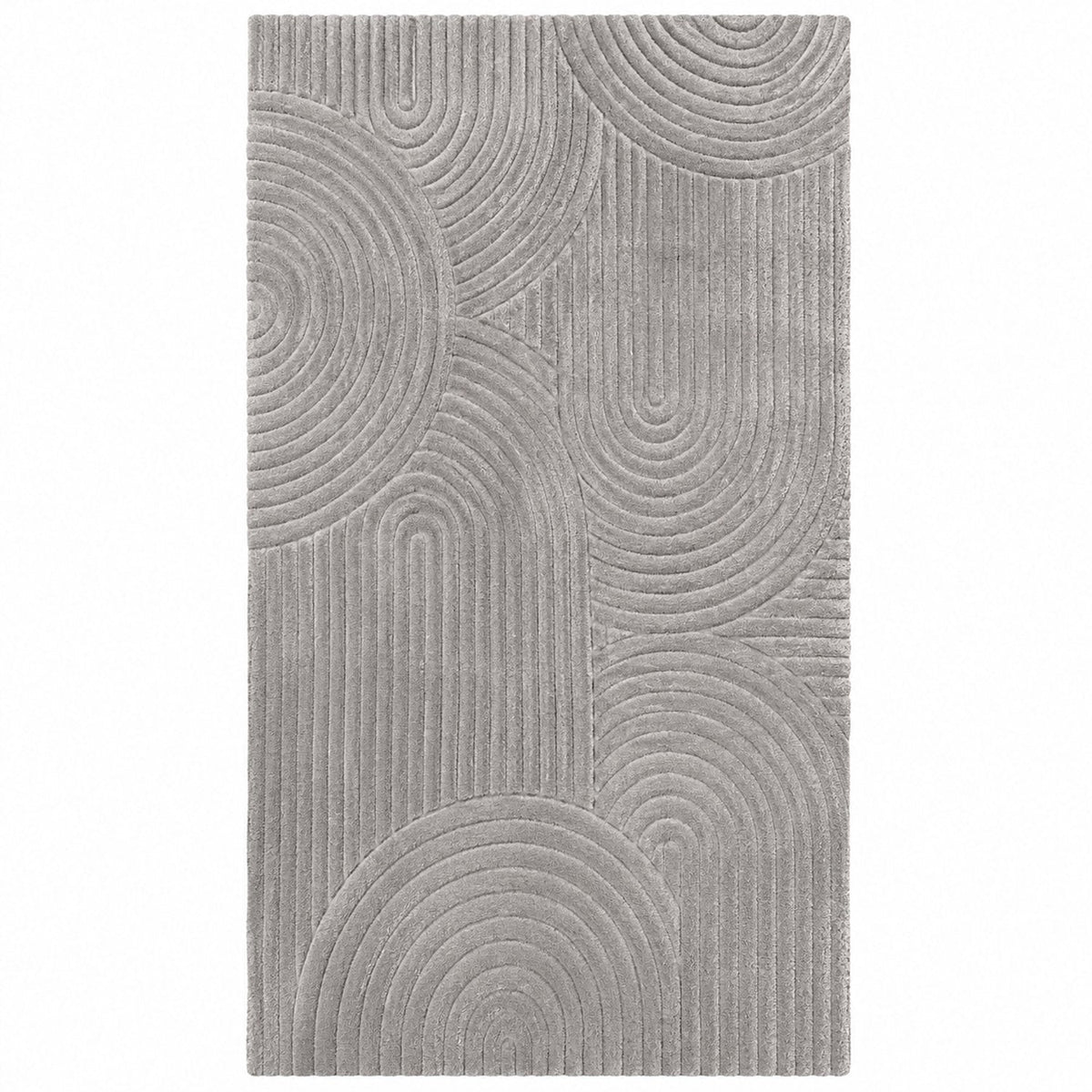 Kadirelli Pursoft Trendy Loper - 80x150 cm - Grijs - Hoogpolig Vloerkleed - 15 mm - Synthetisch