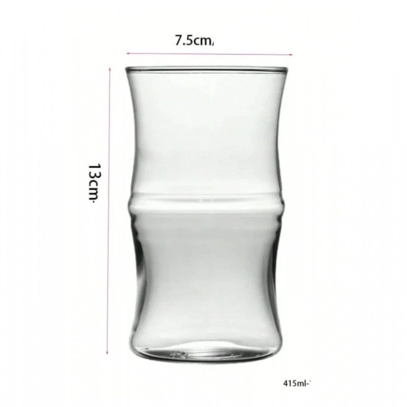 MONOO Gläser mit gewellter Wandung - 2 Stück - 415ml