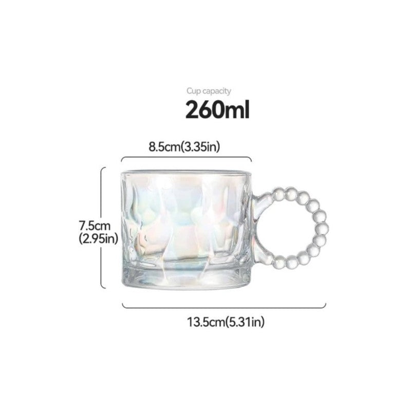 MONOO Schillernde Gläser mit Ohren - 2 Stück - 260ml