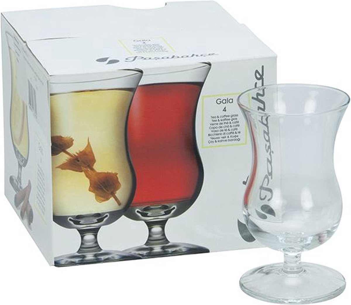 Pasabahce Galagläser - 4 Stück - 120ml - Kleine Cocktailgläser - Trinkgläser