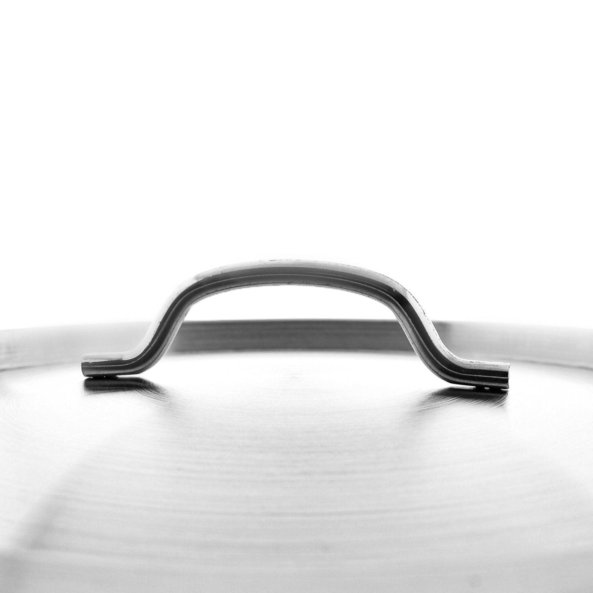 Almina Kookpan met Glazen Deksel - 28cm - 9.8L - Edelstaal - Zilver - TEKZEN