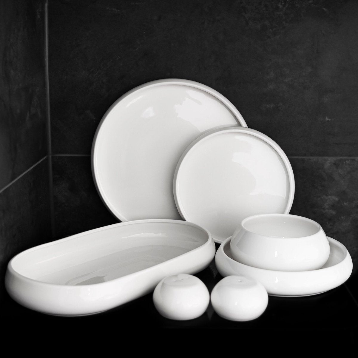 Almina Lissa Bonna - Porseleinen Serviesset - 27 - delig - Wit - 6 - Persoons - Dinerset - TEKZEN