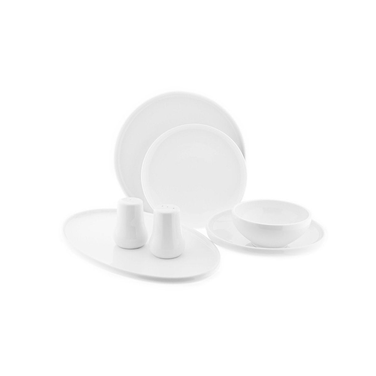 Almina Respiro - Porseleinen Serviesset - 27 - delig - Wit - 6 - Persoons - Dinerset - TEKZEN