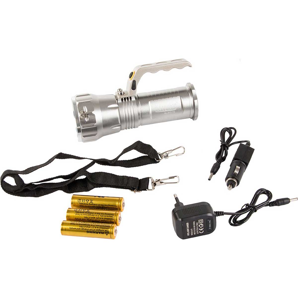 BAILONG Militaire Zaklamp - Zoeklamp – CREE XM - L T6 LED – Met Zoomfunctie - TEKZEN