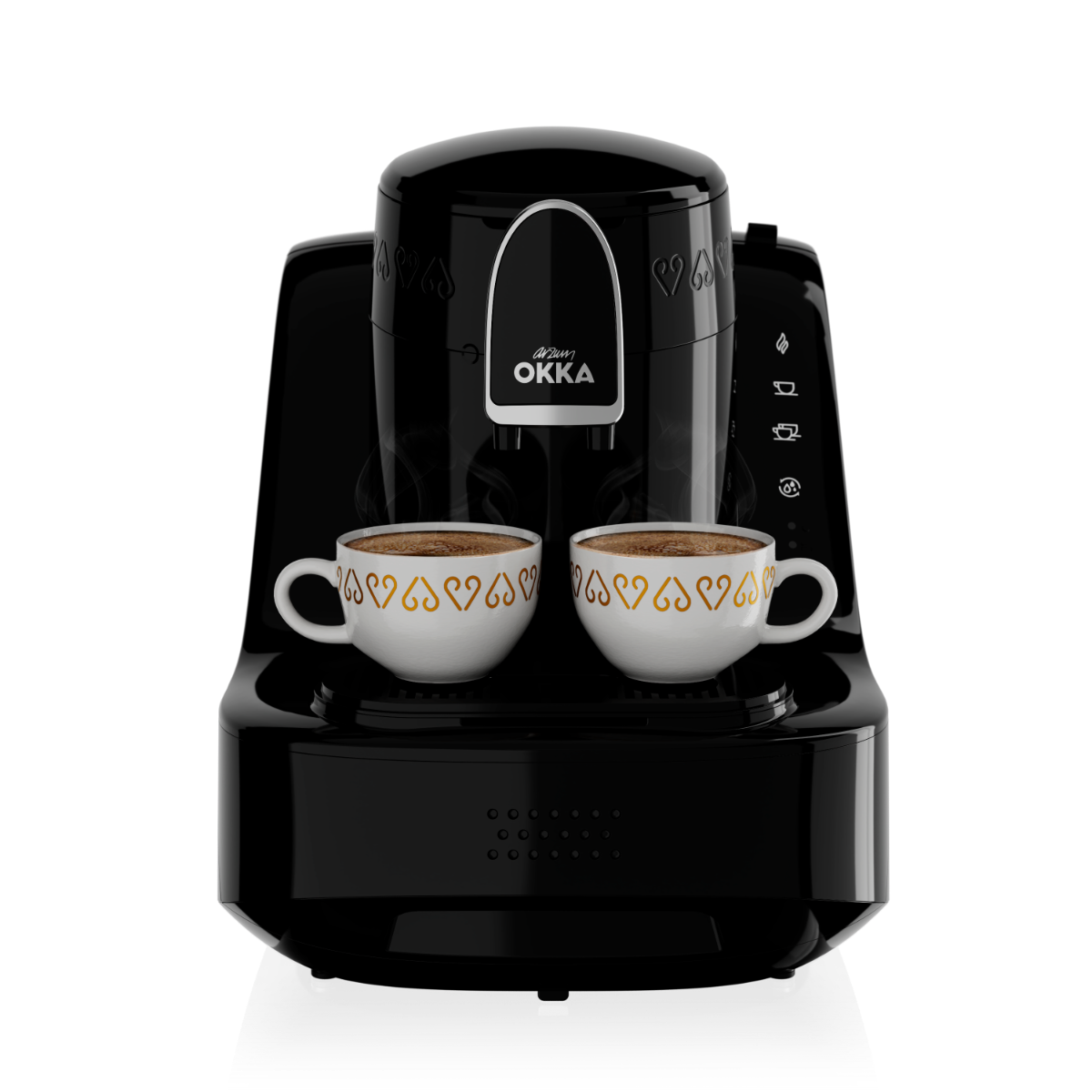 Arzum OKKA Elite Turks Koffiezetapparaat - Zwart/Chroom - 2 Kopjes - Aanpasbare Temperatuur - Volautomatisch - 710W