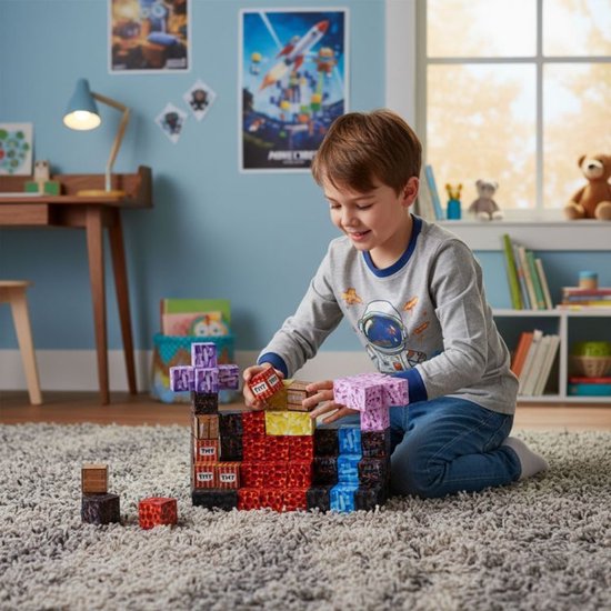 Magnetische Bouwblokken Set - 86 Delig - Magnetische Kubussen - Educatief Constructiespeelgoed voor Kinderen – foto 6