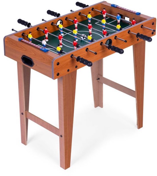 ECOTOYS Mini Tafelvoetbaltafel - 69x35 cm - Hout - Tafelvoetbalspel voor Kinderen – foto 10