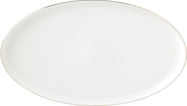 Bricard Rodez - Porseleinen Serviesset Set - Dinner Set - 27-delig - 6-Persoons - Wit/Goud