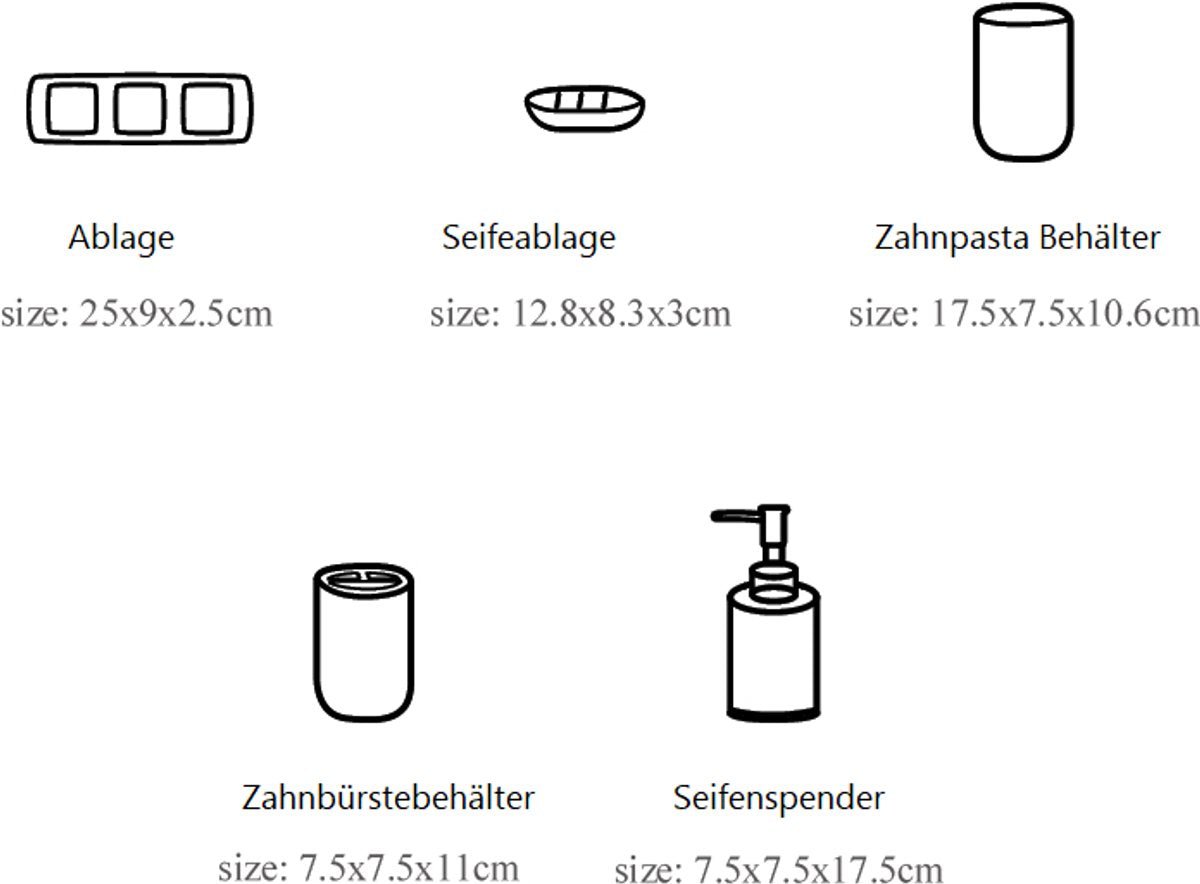 Cheffinger Badkameraccessoireset badkameraccessoire sets productafbeelding 6