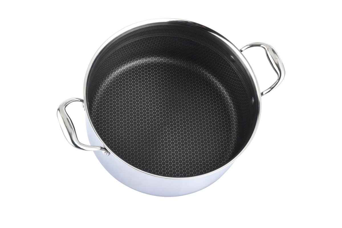 Cheffinger Braadpan met Deksel - 20cm - RVS - Honingraat - Inductie