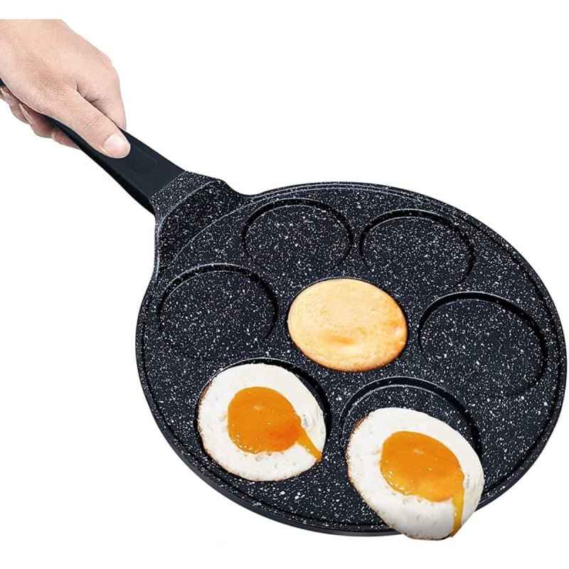 Kadirelli Pancake Pan - 7 Kop - 26cm - Pannenkoekenpan - Pancake Maker - Inductie