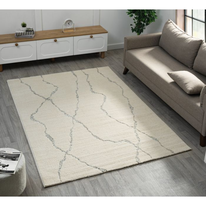 Cinar Carpets Luna D320A - Vloerkleed Crème - 13 mm