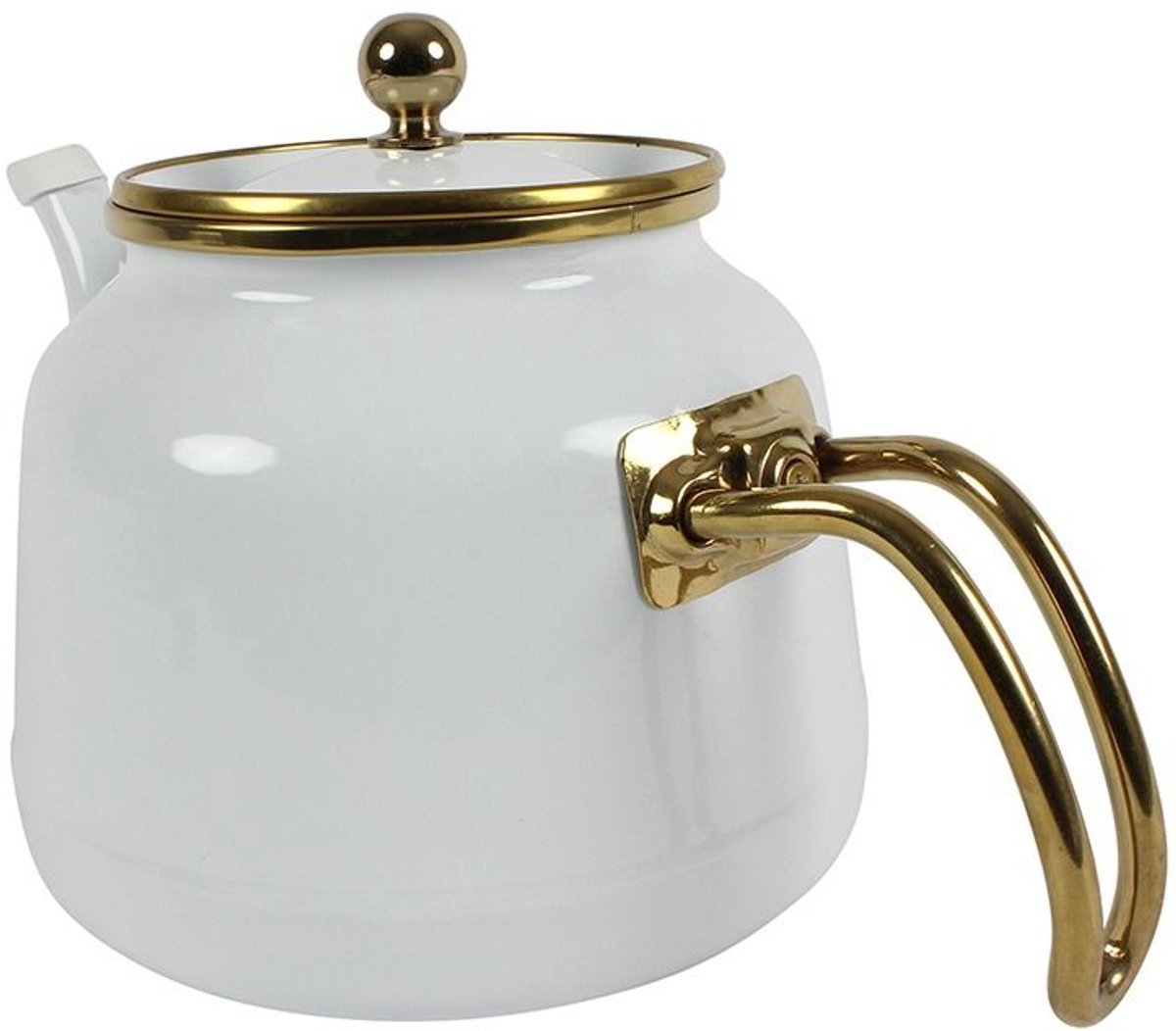 Ferveo Dawa Theepot Set - 1,0L / 2,5L - Wit/Goud - TEKZEN