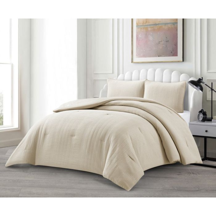 Lavella Afet Bedsprei Set, 3-delig, Beige, 240x250 cm – bedspreiset