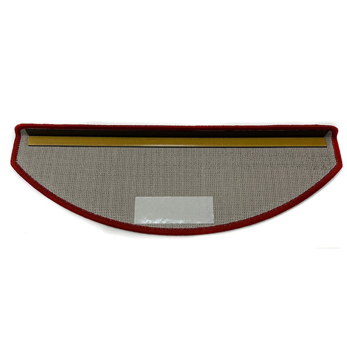 MONOO Trapmatten Set - Rood - 15 Stuks - 56x17x3cm - Zelfklevende Halve Maantjes voor Trap - TEKZEN