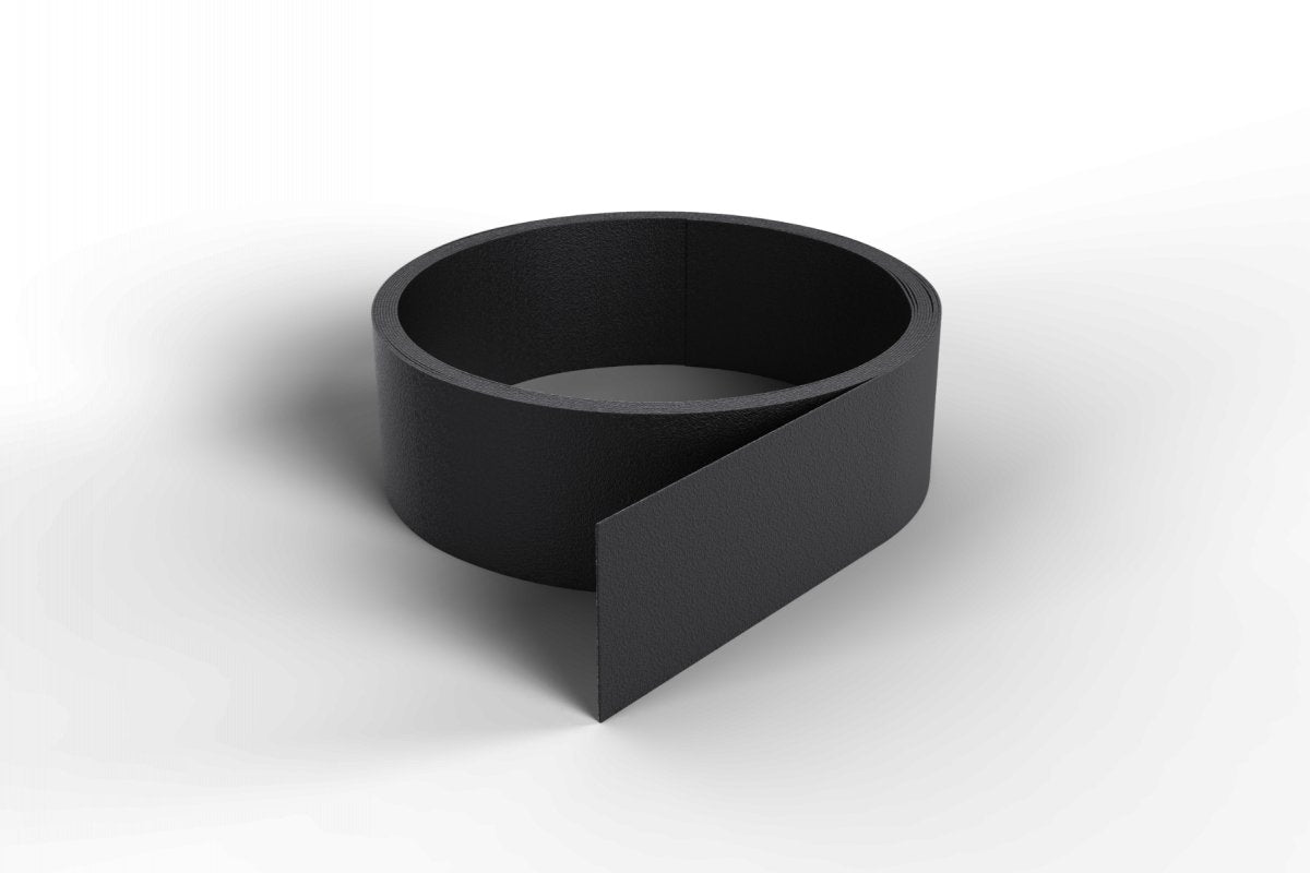 Nordlinger Pro Smart Profile platte strip zwart PVC 3cm/2,6m - TEKZEN